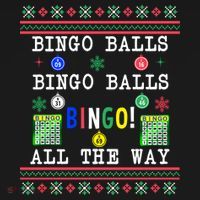 Bingo Balls Bingo All The Way Ugly Xmas Great Gift Women's Hoodie thumb 2