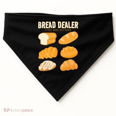 Bread Baker Bread Dealer Making Dough Baking USA-Made Doggie Bandana