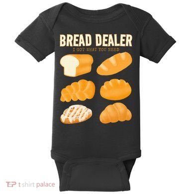 Bread Baker Bread Dealer Making Dough Baking Baby Bodysuit