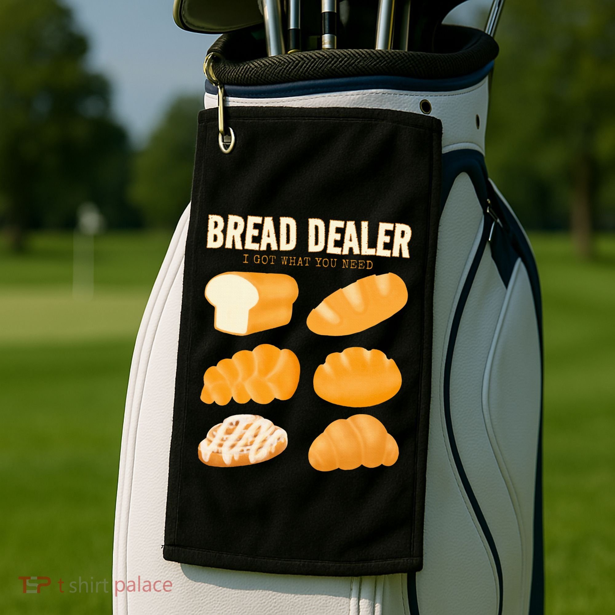 Bread Baker Bread Dealer Making Dough Baking Golf Towel