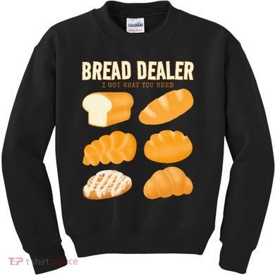 Bread Baker Bread Dealer Making Dough Baking Kids Sweatshirt