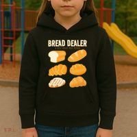 Bread Baker Bread Dealer Making Dough Baking Kids Hoodie thumb 3