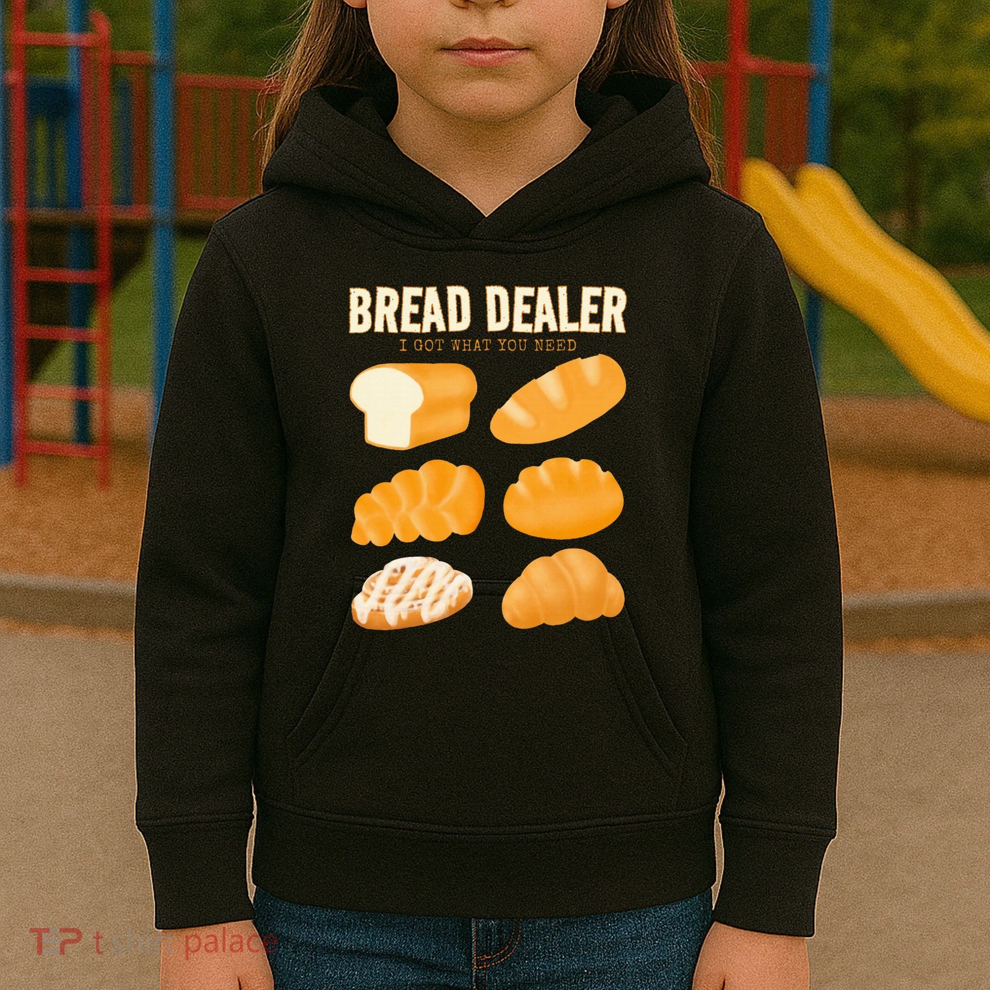 Bread Baker Bread Dealer Making Dough Baking Kids Hoodie