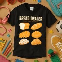 Bread Baker Bread Dealer Making Dough Baking Kids T-Shirt thumb 3