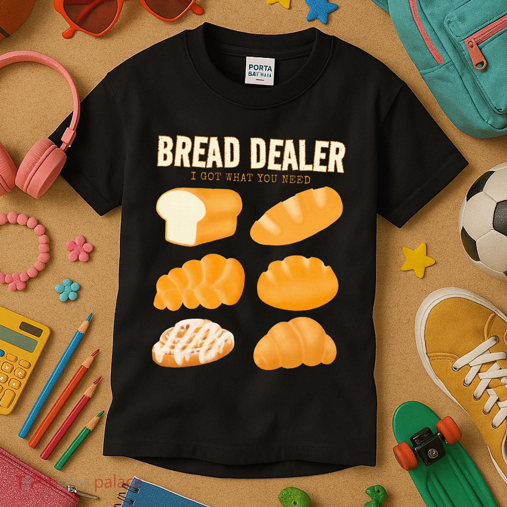 Bread Baker Bread Dealer Making Dough Baking Kids T-Shirt