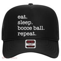 Bocce Ball Bocceball Game Player Eat Sleep Repeat Gift Hat thumb 0