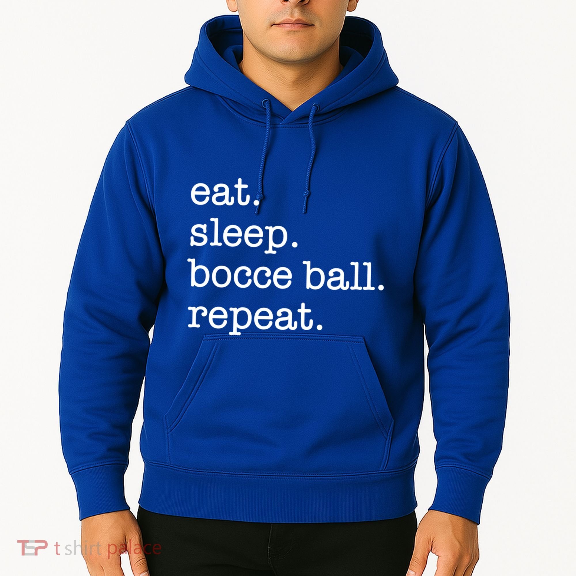 Bocce Ball Bocceball Game Player Eat Sleep Repeat Gift Hoodie