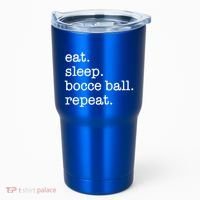 Bocce Ball Bocceball Game Player Eat Sleep Repeat Gift Tumbler thumb 0