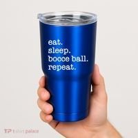Bocce Ball Bocceball Game Player Eat Sleep Repeat Gift Tumbler thumb 2