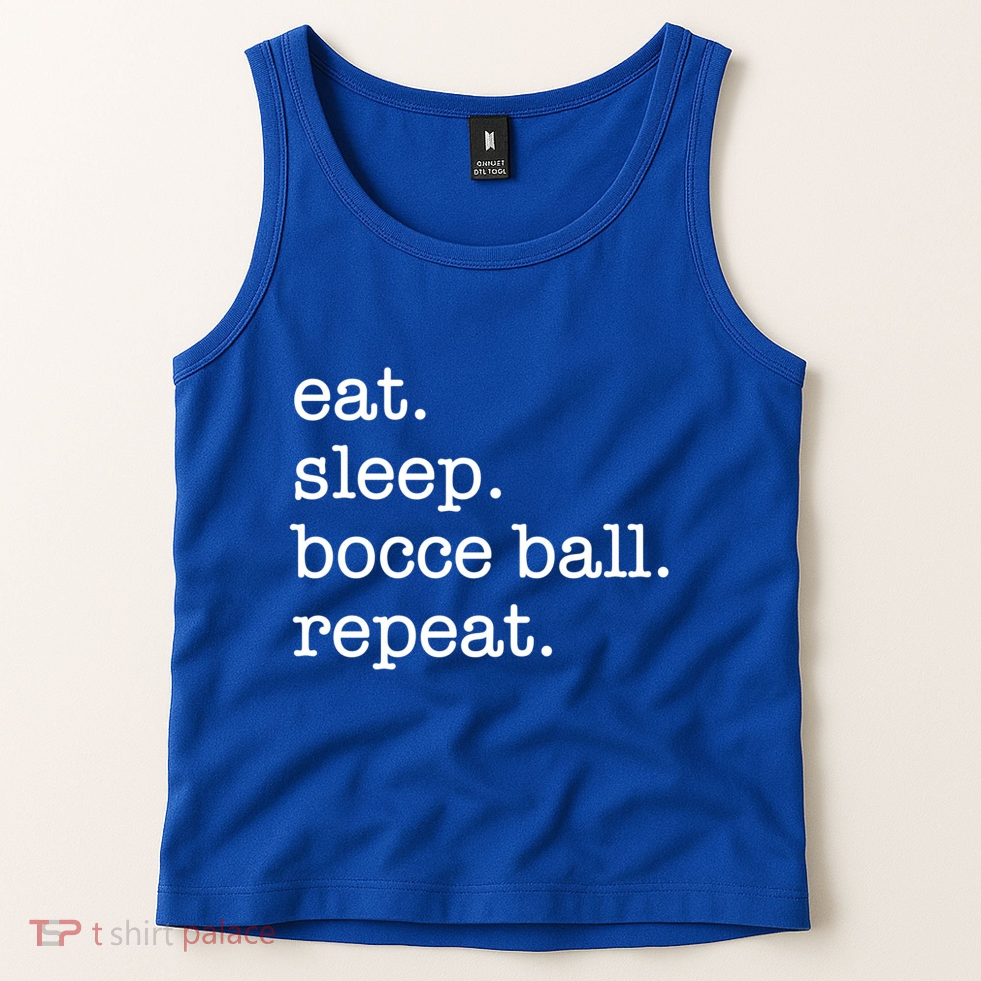 Bocce Ball Bocceball Game Player Eat Sleep Repeat Gift Tank Top