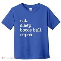 Bocce Ball Bocceball Game Player Eat Sleep Repeat Gift Toddler T-Shirt thumb 0