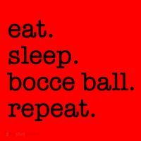 Bocce Ball Bocceball Game Player Eat Sleep Repeat Gift Santa Hat thumb 1