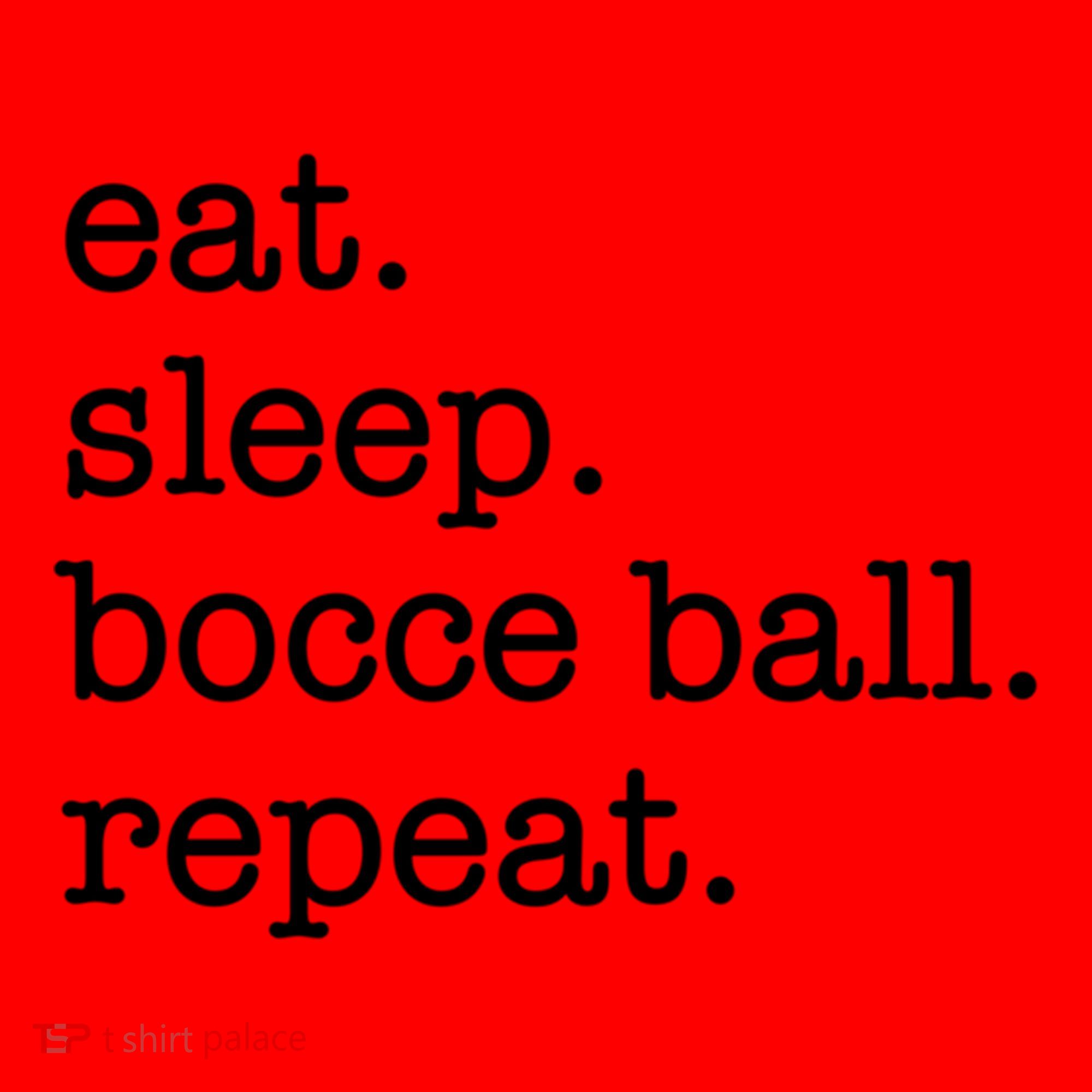 Bocce Ball Bocceball Game Player Eat Sleep Repeat Gift Santa Hat
