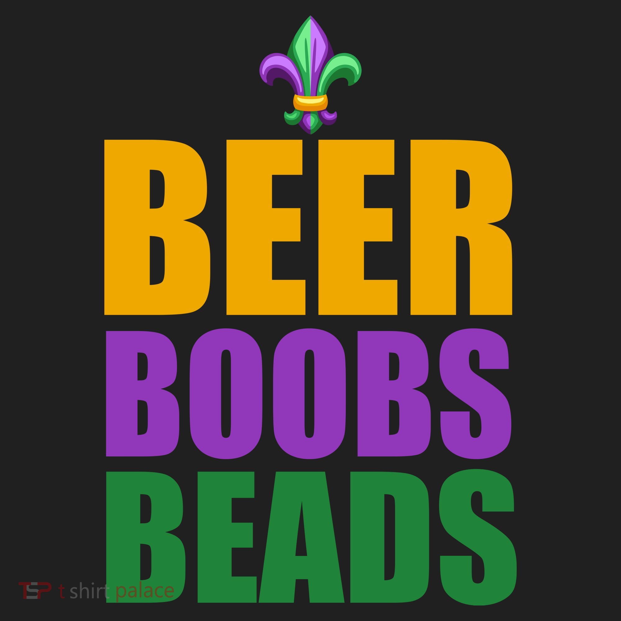 Beer Boobs Beads Mardi Gras Celebration Women's Sweatshirt