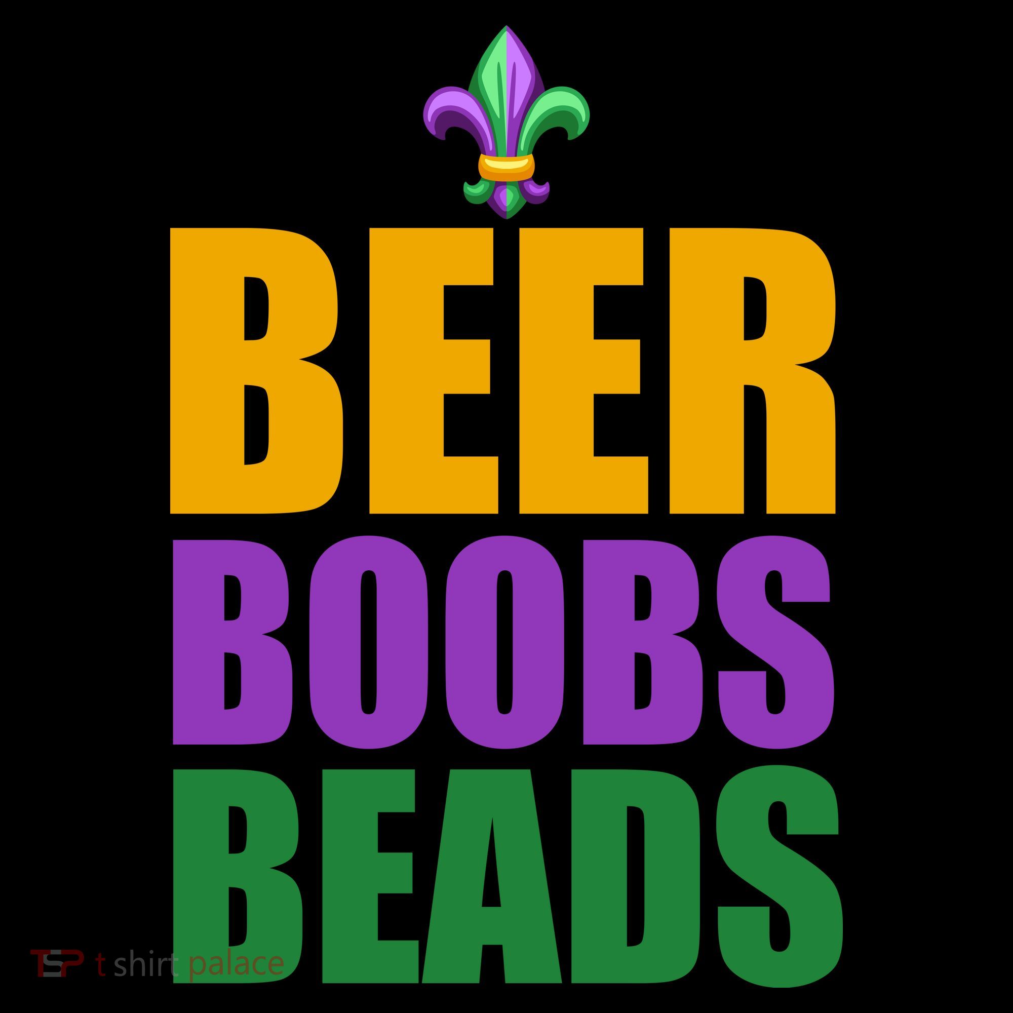 Beer Boobs Beads Mardi Gras Celebration Backpack