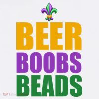 Beer Boobs Beads Mardi Gras Celebration USA-Made Doggie Bandana thumb 2