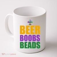Beer Boobs Beads Mardi Gras Celebration Coffee Mug thumb 0