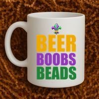 Beer Boobs Beads Mardi Gras Celebration Coffee Mug thumb 2