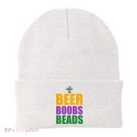 Beer Boobs Beads Mardi Gras Celebration Beanie thumb 0