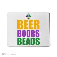 Beer Boobs Beads Mardi Gras Celebration Mousepad thumb 0