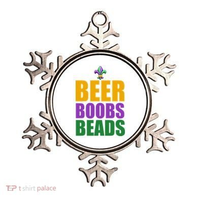 Beer Boobs Beads Mardi Gras Celebration Ornament