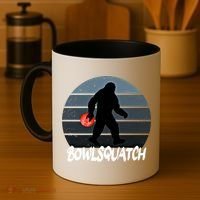 Bowlsquatch Bigfoot Bowling Ball Sasquatch Bowler Squatch Gift Coffee Mug thumb 4