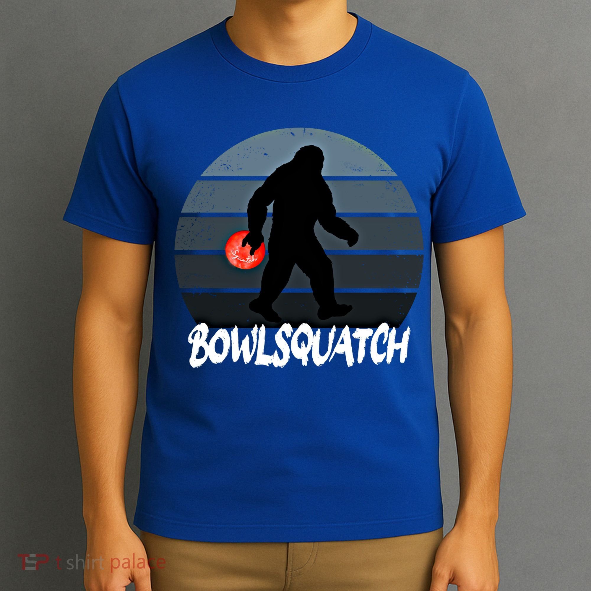 Bowlsquatch Bigfoot Bowling Ball Sasquatch Bowler Squatch Gift T-Shirt