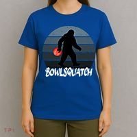 Bowlsquatch Bigfoot Bowling Ball Sasquatch Bowler Squatch Gift T-Shirt thumb 4