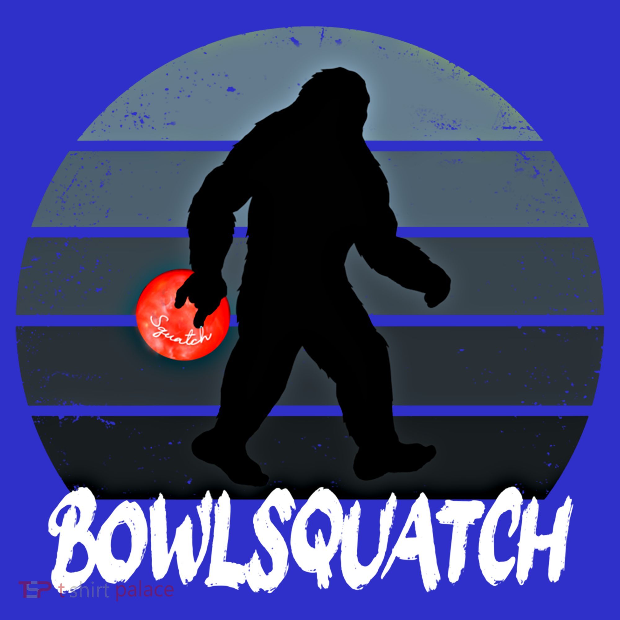 Bowlsquatch Bigfoot Bowling Ball Sasquatch Bowler Squatch Gift Mousepad