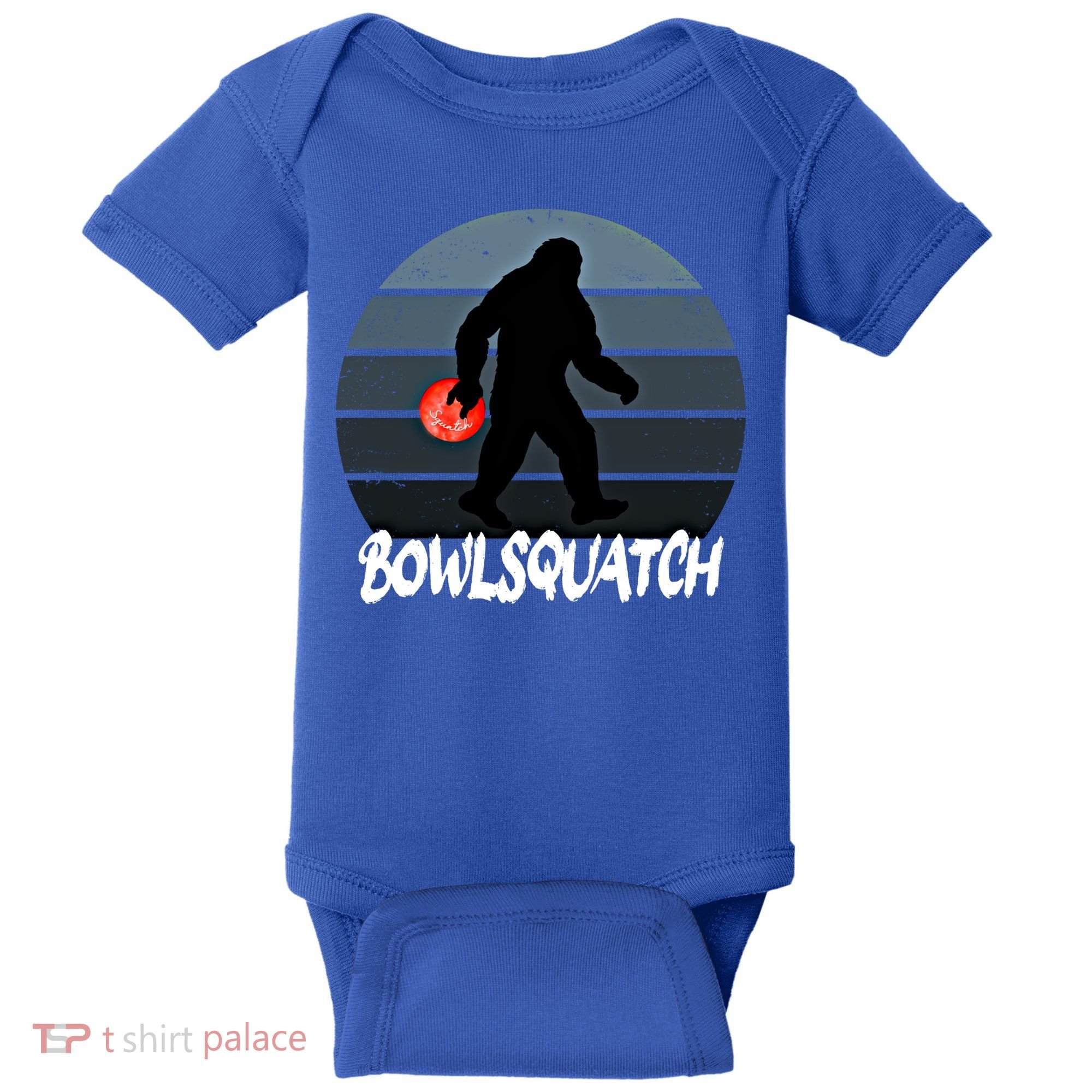 Bowlsquatch Bigfoot Bowling Ball Sasquatch Bowler Squatch Gift Baby Bodysuit