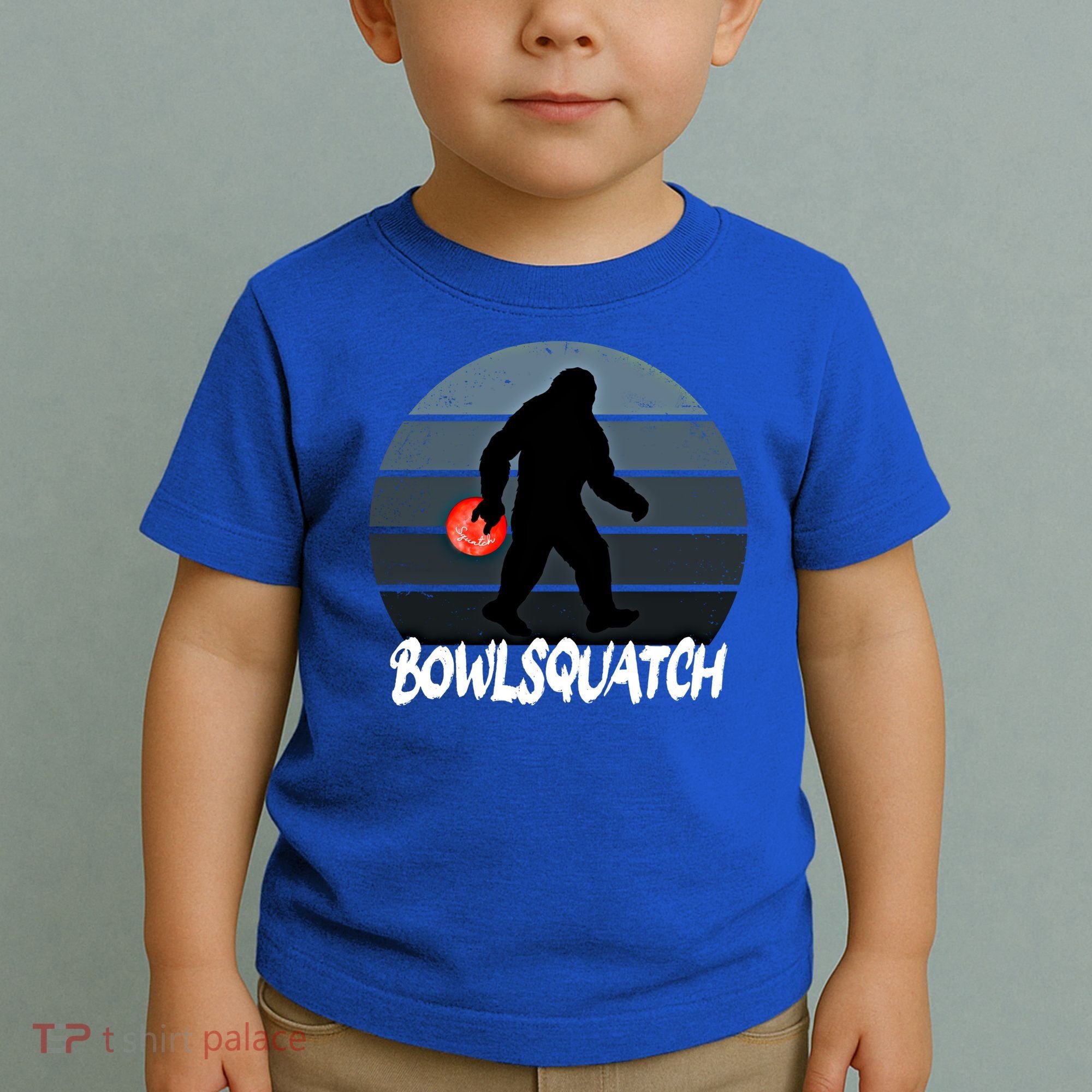 Bowlsquatch Bigfoot Bowling Ball Sasquatch Bowler Squatch Gift Toddler T-Shirt