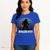 Bowlsquatch Bigfoot Bowling Ball Sasquatch Bowler Squatch Gift Women's T-Shirt thumb 4