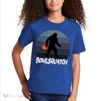Bowlsquatch Bigfoot Bowling Ball Sasquatch Bowler Squatch Gift Kids T-Shirt thumb 2