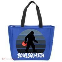 Bowlsquatch Bigfoot Bowling Ball Sasquatch Bowler Squatch Gift Tote Bag thumb 0