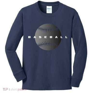 Baseball Baseball Kids Long Sleeve Shirt
