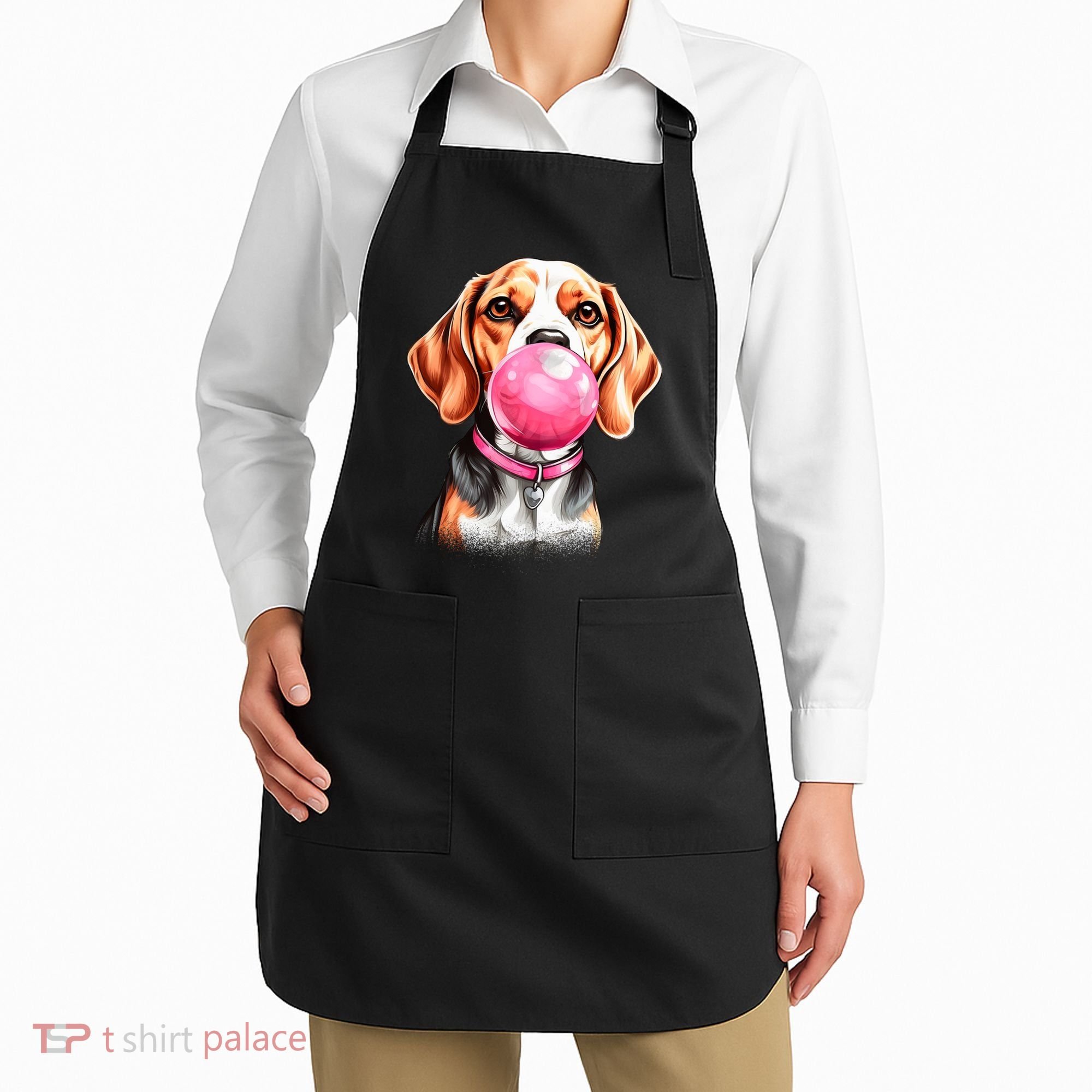 Beagle Bubblegum Apron