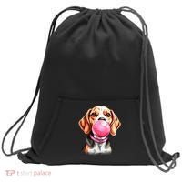 Beagle Bubblegum Sweatshirt Cinch Pack Bag thumb 0