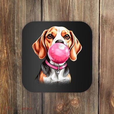 Beagle Bubblegum Coaster