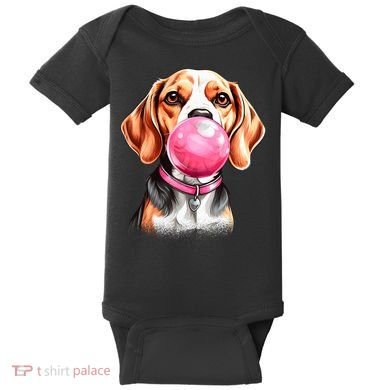 Beagle Bubblegum Baby Bodysuit