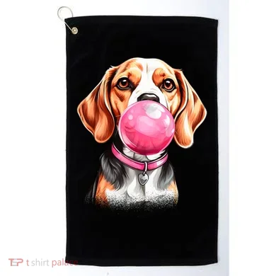 Beagle Bubblegum Golf Towel