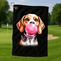 Beagle Bubblegum Golf Towel thumb 1