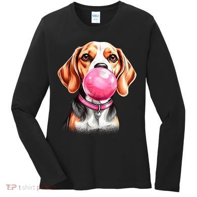 Beagle Bubblegum Women's Long Sleeve Shirt