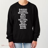 Beers Burgers Blondes Women's Sweatshirt thumb 0
