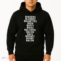 Beers Burgers Blondes Hoodie thumb 2