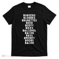 Beers Burgers Blondes T-Shirt thumb 0