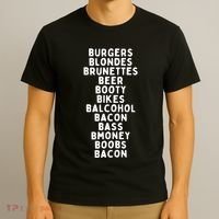 Beers Burgers Blondes T-Shirt thumb 3