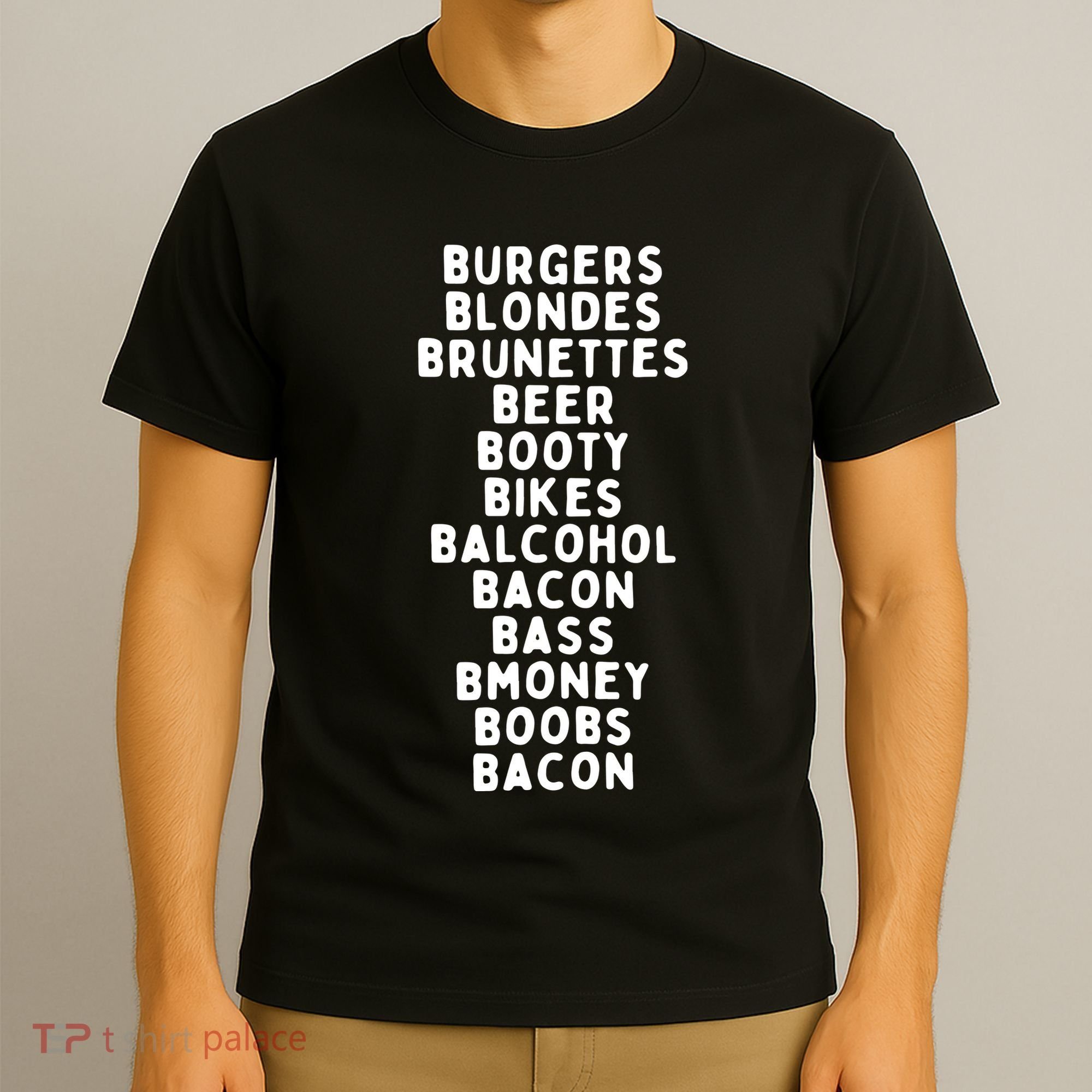 Beers Burgers Blondes T-Shirt