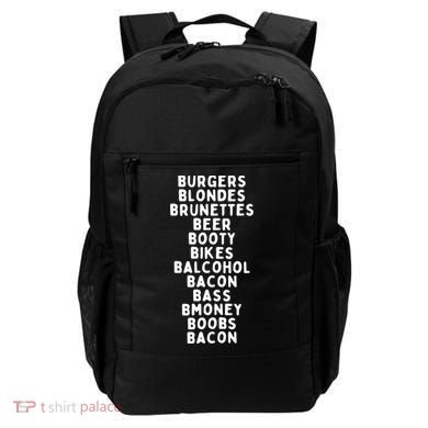 Beers Burgers Blondes Backpack