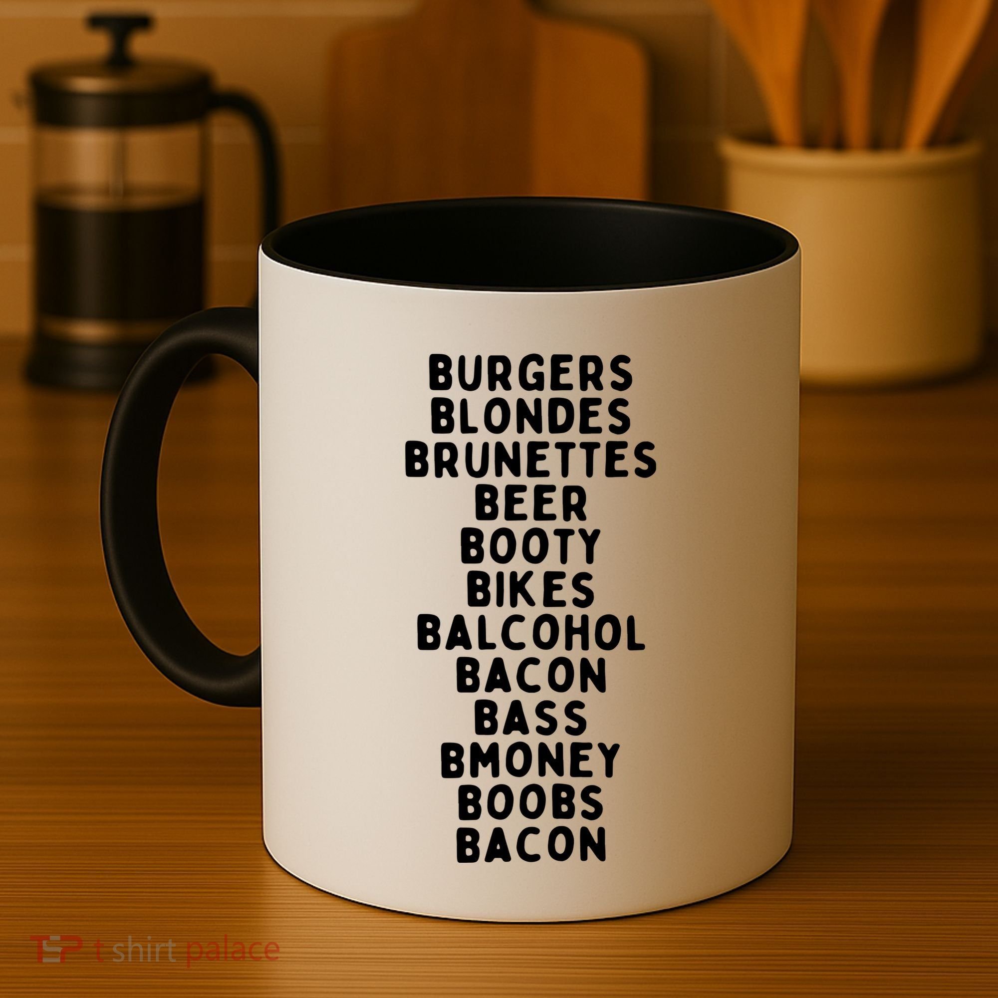 Beers Burgers Blondes Coffee Mug