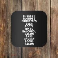 Beers Burgers Blondes Coaster thumb 0